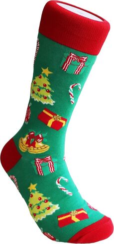 Sock Society Christmas Unisex Men Women Fun Dress Casual Pattern Crew Funny Xmas Socks Gift Box in Saudi Arabia