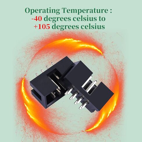 20 Pieces IDC 2 * 4 Double Row 8-Pin Box Header Connector Male Socket Terminal 2.54 mm Pitch, JTAG ISP 8-Pin in-line Connector Adapter Cable Male Socket Terminal for PCB Electronic Project. in Saudi Arabia
