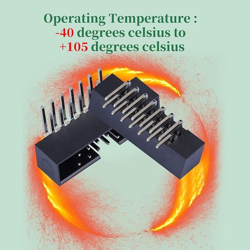 20 Pieces IDC 2 * 4 Double Row 8-Pin Box Header Connector Male Socket Terminal 2.54 mm Pitch, JTAG ISP 8-Pin in-line Connector Adapter Cable Male Socket Terminal for PCB Electronic Project. in Saudi Arabia