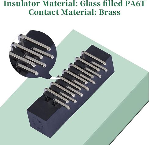 20 Pieces IDC 2 * 4 Double Row 8-Pin Box Header Connector Male Socket Terminal 2.54 mm Pitch, JTAG ISP 8-Pin in-line Connector Adapter Cable Male Socket Terminal for PCB Electronic Project. in Saudi Arabia