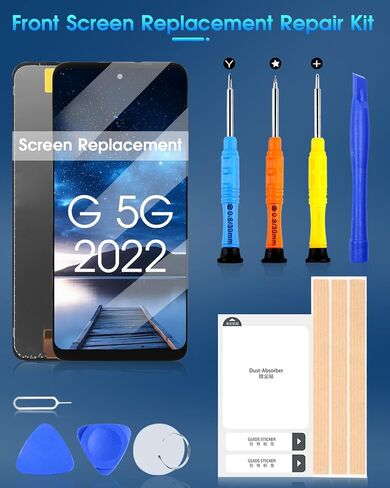 استبدال الشاشة لموتورولا موتو G 5G 2022 شاشة LCD XT2213 XT2213-3 6.5 بوصة تعمل باللمس محول الأرقام لوحة زجاجية كاملة التجميع مع أدوات إصلاح in Saudi Arabia
