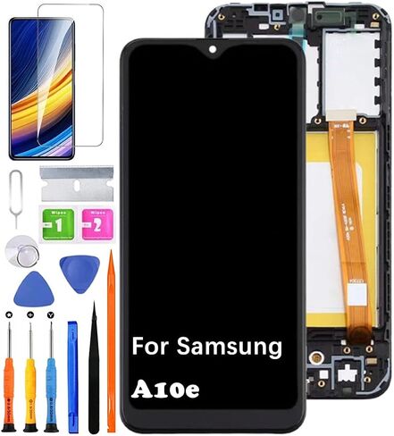 for Samsung A10e Screen Replacement with Frame for Samsung A102U A102W A102N LCD Display Touch Digitizer Assembly with Repair Part Tools (A10e with Frame) in Saudi Arabia