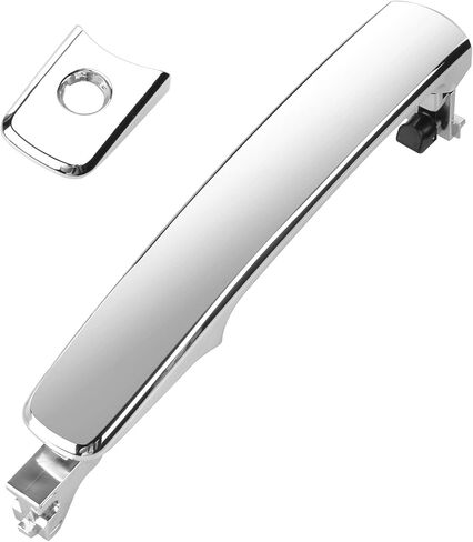 FAERSI Outside Exterior Chrome Door Handle Front Left Driver Side with Keyhole | Without Smart Key | for 2003-2008 Infiniti FX35 FX45, 2008-2013 Nissan Rogue, 2003-2007 Murano, 80640-CA012, 80640CA012 in Saudi Arabia
