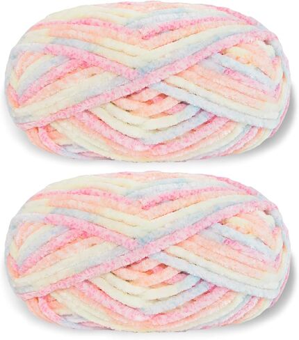 Franel Velvet Yarn Crocheting Fuzzy Yarn, Premier Plush Parfait Chunky Blanket, Velvet Fluffy Chenille Blanket Yarn,Crochet Knitting Soft Thick Plush Lustrous (1, Aquatic Green) in Saudi Arabia
