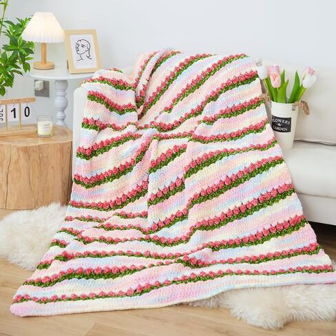 Franel Velvet Yarn Crocheting Fuzzy Yarn, Premier Plush Parfait Chunky Blanket, Velvet Fluffy Chenille Blanket Yarn,Crochet Knitting Soft Thick Plush Lustrous (1, Aquatic Green) in Saudi Arabia