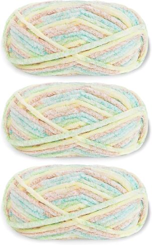 Franel Velvet Yarn Crocheting Fuzzy Yarn, Premier Plush Parfait Chunky Blanket, Velvet Fluffy Chenille Blanket Yarn,Crochet Knitting Soft Thick Plush Lustrous (1, Aquatic Green) in Saudi Arabia