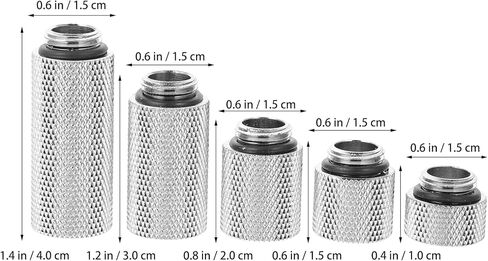 SOLUSTRE 1 مجموعة وصلة تمديد ملحقات تبريد المياه، وصلة تبريد المياه، وصلة تبريد المياه، وصلة تبريد سائلة للكمبيوتر G1، موسع نحاسي in Kuwait