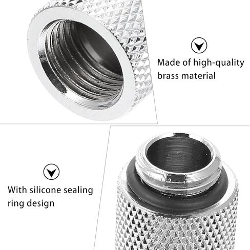 SOLUSTRE 1 مجموعة وصلة تمديد ملحقات تبريد المياه، وصلة تبريد المياه، وصلة تبريد المياه، وصلة تبريد سائلة للكمبيوتر G1، موسع نحاسي in Kuwait