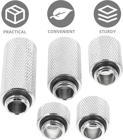 SOLUSTRE 1 مجموعة وصلة تمديد ملحقات تبريد المياه، وصلة تبريد المياه، وصلة تبريد المياه، وصلة تبريد سائلة للكمبيوتر G1، موسع نحاسي in Kuwait