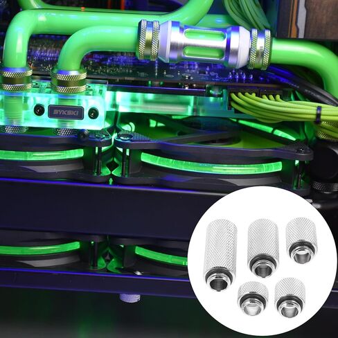 SOLUSTRE 1 مجموعة وصلة تمديد ملحقات تبريد المياه، وصلة تبريد المياه، وصلة تبريد المياه، وصلة تبريد سائلة للكمبيوتر G1، موسع نحاسي in Kuwait