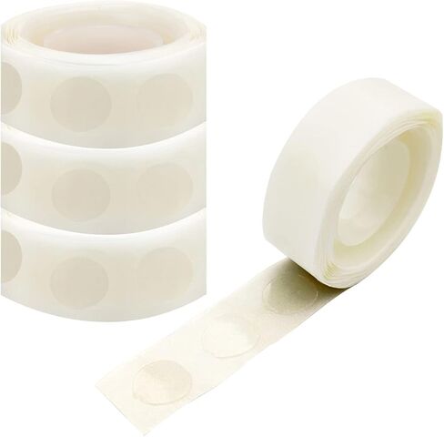 Ausenful 400 PCS Balloon Glue Point 0.47Inch Removable Adhesive Craft Mini Sticky Dot Tape for Balloons Party Paper Craft or Wedding Decoration 4 Rolls in Kuwait