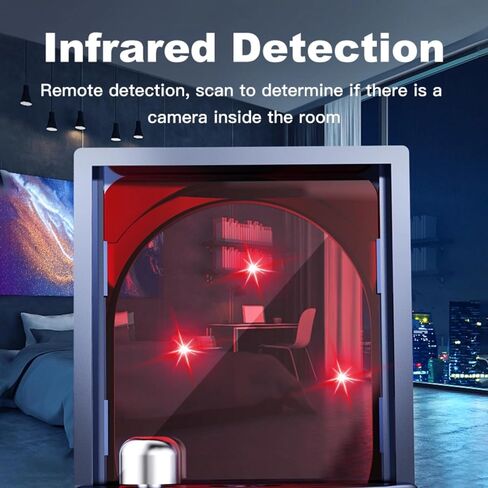 Hidden Camera Detector, 2024 Upgraded spy Camera Detector, GPS Tracker/RF Signal/Hidden Device/Listening Device Detector, Suitable for Offices, Hotels, bathrooms, Travel in Saudi Arabia