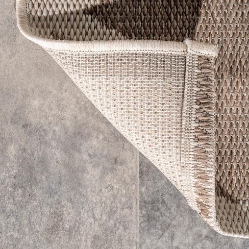nuLOOM Gina Lattice Indoor/Outdoor Area Rug, 3' x 5', Taupe in Saudi Arabia