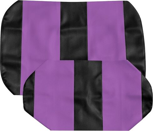 EZGO TXT Replacement Golf Cart Seat Cover Staple On Installation - 2 Piece - Premium Marine Vinyl - 5 Panel Stitching - Two-Tone (White) in Saudi Arabia
