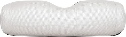 EZGO TXT Replacement Golf Cart Seat Cover Staple On Installation - 2 Piece - Premium Marine Vinyl - 5 Panel Stitching - Two-Tone (White) in Saudi Arabia