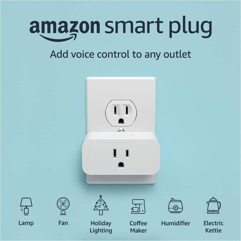 Certified Refurbished Amazon Smart Plug, for home automation, Works with Alexa- A Certified for Humans Device in Saudi Arabia