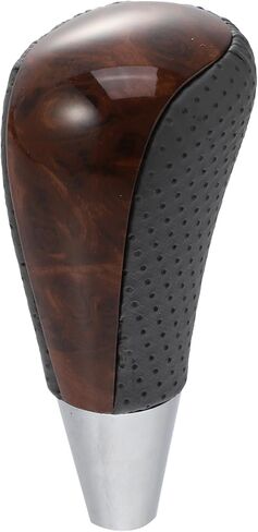 مقبض ناقل الحركة الأوتوماتيكي للسيارة من X AUTOHAUX لسيارة Toyota RAV4 Corolla Avalon Yaris 4Runner Sienna Camry Tacoma لسيارة Lexus ES GS SC RX LS الحبوب الخشبية البنية باللون الرمادي in Kuwait