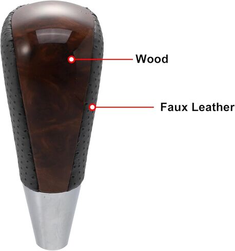 مقبض ناقل الحركة الأوتوماتيكي للسيارة من X AUTOHAUX لسيارة Toyota RAV4 Corolla Avalon Yaris 4Runner Sienna Camry Tacoma لسيارة Lexus ES GS SC RX LS الحبوب الخشبية البنية باللون الرمادي in Kuwait