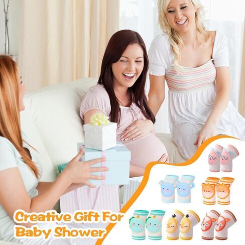 6 أزواج من وسادات ركبة الأطفال للزحف وتنفس الزحف للركبة للأطفال الصغار لتدفئة الساق من عمر 0 ​​إلى 3 سنوات للأولاد والبنات in Kuwait