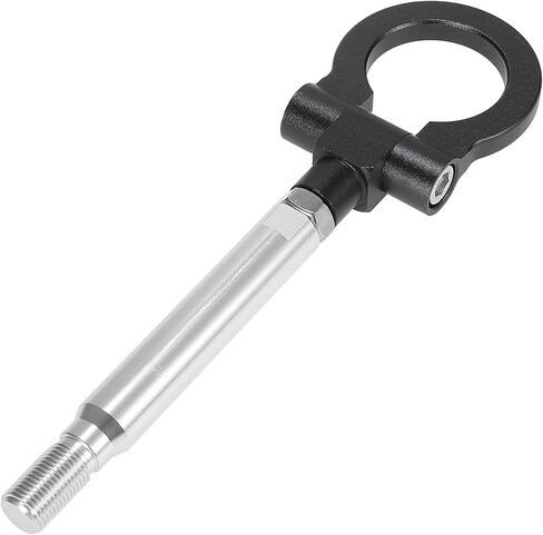 X AUTOHAUX Black Aluminum Alloy Front Bumper Trailer Ring Eye Towing Tow Hook Screw for Subaru Impreza WRX BRZ in Saudi Arabia