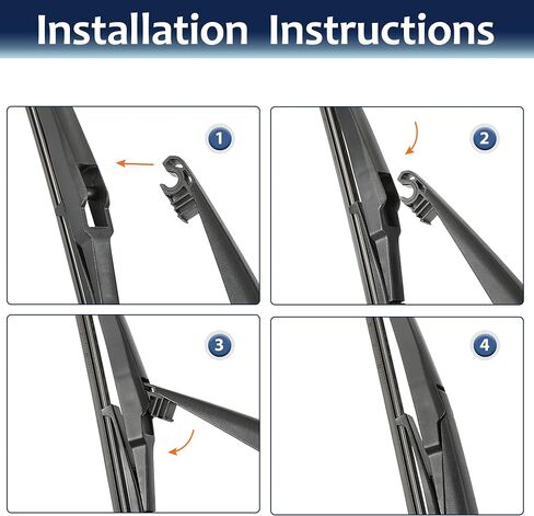 X AUTOHAUX Rear Windshield Wiper Blade Arm Set for Toyota Matrix 2009-2014 - 280mm 11 Inch in Saudi Arabia