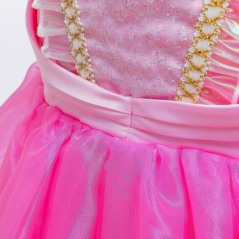HIHCBF Girls Sleeping Beauty Costume Princess Birthday Christmas Party Halloween Carnival Fancy Dress Up (w/Accessories) in Saudi Arabia