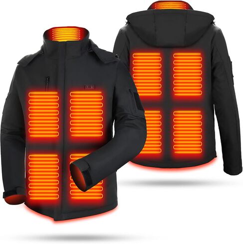 Heated Jacket,Winter Jackets For Men,Heated Jackets For Women Mens,Polar Fleece Heated Clothing,Winter Jackets Fashion Heated Coat,Heated Hoodie,Heated Womens Jacket,9 HeatingZone(NO BATTERY INCLUED) in Saudi Arabia