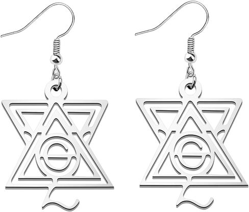 AKTAP Ghost Phantom Band Gift Nameless Ghoul Pendant Earrings Ghost Ghoul Symbol Jewelry for Women Girls in Saudi Arabia