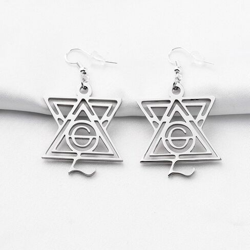 AKTAP Ghost Phantom Band Gift Nameless Ghoul Pendant Earrings Ghost Ghoul Symbol Jewelry for Women Girls in Saudi Arabia