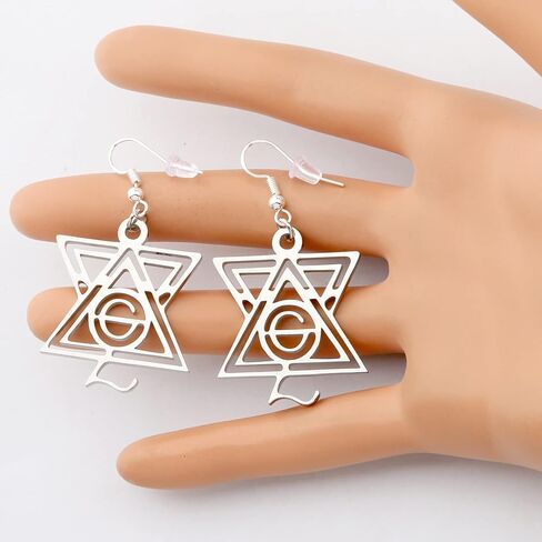AKTAP Ghost Phantom Band Gift Nameless Ghoul Pendant Earrings Ghost Ghoul Symbol Jewelry for Women Girls in Saudi Arabia