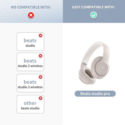 Replacement Ear Pads for Beats Studio pro,High-Density, Shock-Absorbing Foam,Protein Leather,Doesn't fit Any Other Studio Models (Deep Brown) in Saudi Arabia