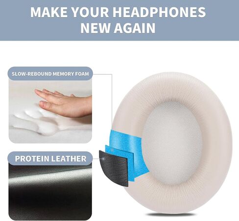Replacement Ear Pads for Beats Studio pro,High-Density, Shock-Absorbing Foam,Protein Leather,Doesn't fit Any Other Studio Models (Deep Brown) in Saudi Arabia