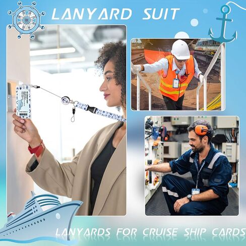 2 Pack Cruise Lanyards for Cruise Ship Cards, Cruise Lanyard with Id Badge Holder, Retractable Lanyard for Ship Cards Badges in Saudi Arabia