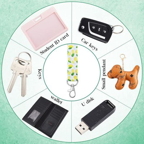 12 Pcs Seasonal Holiday Lanyards for ID Badges, Summer Neck Tag Name Badge Lanyards with Swivel Hooks for Keys Kids in Saudi Arabia