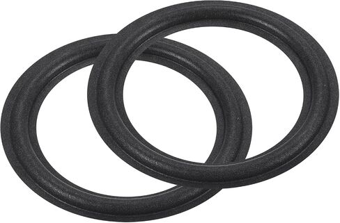 MECCANIXITY Rubber Speaker Foam Edge Surround Rings 4.5 Inch 82mm x 115mm Perforated Subwoofer Rings Replacement Parts for Speaker Repair or DIY Black 2 Pcs in Saudi Arabia