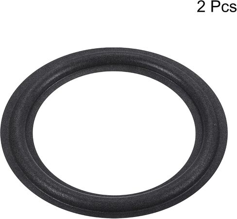 MECCANIXITY Rubber Speaker Foam Edge Surround Rings 4.5 Inch 82mm x 115mm Perforated Subwoofer Rings Replacement Parts for Speaker Repair or DIY Black 2 Pcs in Saudi Arabia