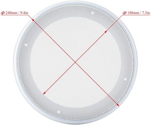 Speaker Cover, 6.5/8 Inch Speaker Grille Car Audio Cover, Speaker Cover Decorative Circle Metal Mesh, Anti-Collision Speaker Grill Cover, Car Speaker Covers (2PCS) in Saudi Arabia