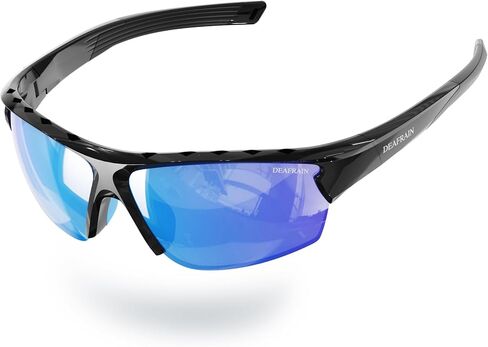 Polarized Sports Sunglasses for Men and Women Ideal for Cycling Fishing Running Driving, TR90 Unbreakable Frame in Saudi Arabia