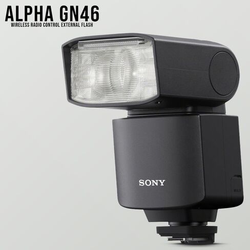 Sony Alpha GN46 Wireless Radio Control External Flash Bundle with 1.4-Inch Triple Shoe Bracket and 64GB Memory Card (3 Items) in Saudi Arabia