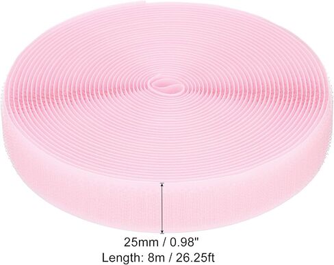 PATIKIL 26.25 Feet Carpet Marker Strips, 10 Rolls Nylon Carpet Strips Spots Hook Tape for Classroom Floor Decoration Teacher Education Social Distance, Pink in Saudi Arabia