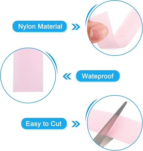 PATIKIL 26.25 Feet Carpet Marker Strips, 10 Rolls Nylon Carpet Strips Spots Hook Tape for Classroom Floor Decoration Teacher Education Social Distance, Pink in Saudi Arabia
