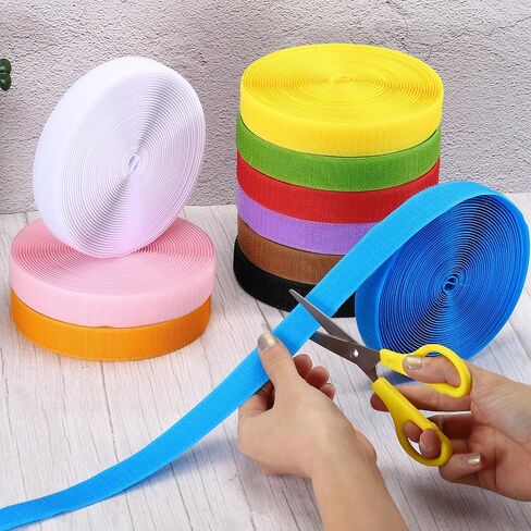 PATIKIL 26.25 Feet Carpet Marker Strips, 10 Rolls Nylon Carpet Strips Spots Hook Tape for Classroom Floor Decoration Teacher Education Social Distance, Pink in Saudi Arabia