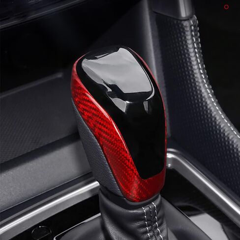 Real Carbon Fiber Gear Shift Knob Cover Trim for Subaru Forester 2019-2023, Crosstrek 2018-2023,Outback 2021-2023,Impreza 2018-2023,WRX 2022 Subaru Accessories (TOP Cover,Black) in Saudi Arabia