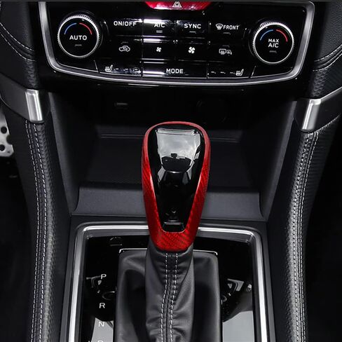 Real Carbon Fiber Gear Shift Knob Cover Trim for Subaru Forester 2019-2023, Crosstrek 2018-2023,Outback 2021-2023,Impreza 2018-2023,WRX 2022 Subaru Accessories (TOP Cover,Black) in Saudi Arabia