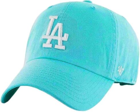 '47 Los Angeles Dodgers Hat Mens Womens Clean Up Adjustable Cap, Lagoon Blue, Updated Color in Saudi Arabia