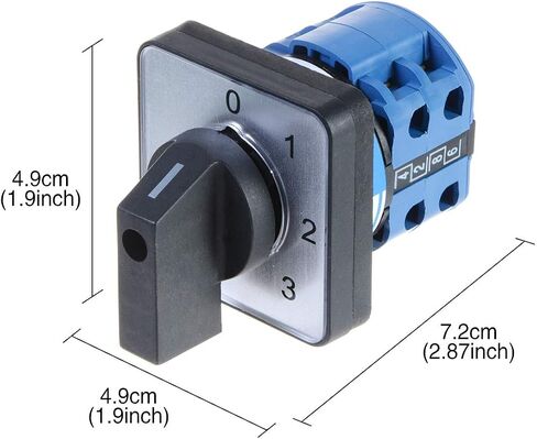 YXQ Cam Changeover Switch 3 Position 8 Screw Terminals 660V 63A ON/Off/ON Rotary Switch with Screws in Saudi Arabia