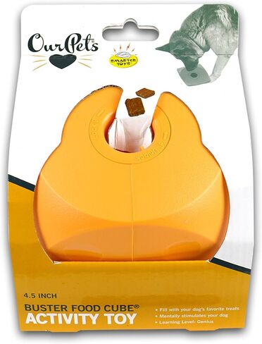 Our Pets Buster Food Cube Interactive Dog Toy, Large (Colors Vary), Multicolor (2130010780) in Saudi Arabia