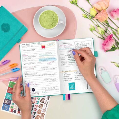 GoGirl Planner and Organizer for Women – Compact Size Weekly Planner, Goals Journal & Agenda to Improve Time Management, Productivity & Live Happier. Undated – Start Anytime, Lasts 1 Year – Rose Gold in Saudi Arabia
