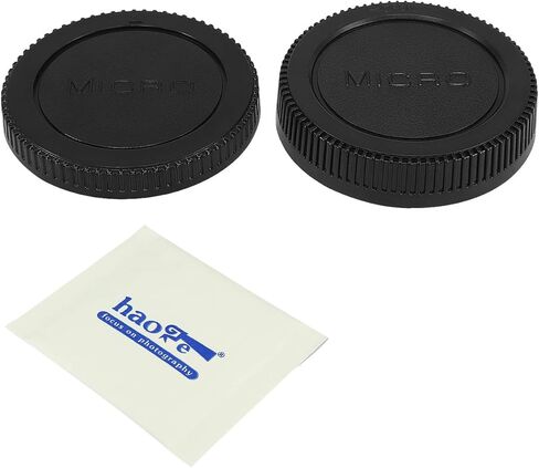طقم غطاء جسم الكاميرا وغطاء العدسة الخلفية من Haoge لعدسة الكاميرا Pentax K PK Mount مثل K-7، K-x، K-r، K-5، K-01، K-30، K-5II، K-5IIs، K-500 ، K-50، K-3، K-S1، K20D، K200D، K2000، K1000، K110D in Kuwait