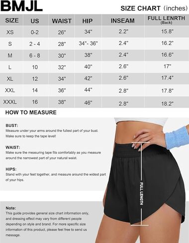 BMJL Women's Running Shorts High Waisted Athletic Shorts Pocket Sporty Short Gym Elastic Workout Shorts (L,Black) in Saudi Arabia
